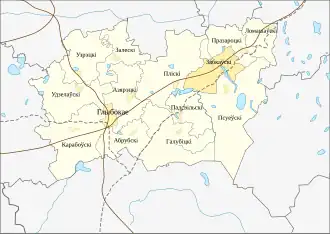 Зябковский сельсовет на карте