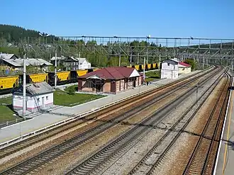 Станция Исеть и Уральские горы