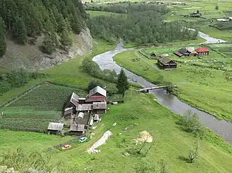 Река Сюрюнзяк, мост через неё в селе Ишля