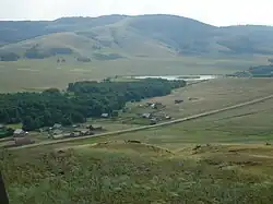 Пруд на реке Карагайлы в селе Старый Сибай