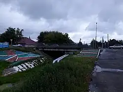 Автодорожный мост Советской улицы через реку Нетечь. Фотография.