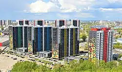 Жилой комплекс «Родина», построенный на бывшей территории автотранспортного предприятия «Казаньстройтранс»