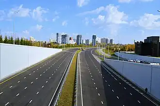 Начало Вознесенского тракта: вид от улицы Гвардейской