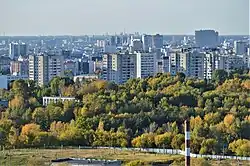 14-этажные высотки серии 1-528КП-80 в западной части микрорайона Танкодром (сентябрь 2020)