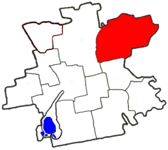 Каменский сельский совет на карте