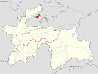 Канибадамский район на карте