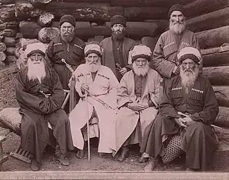 Карачаевцы из аула Къарт-Джурт, XIX в. Автор: Д. И. Ермаков