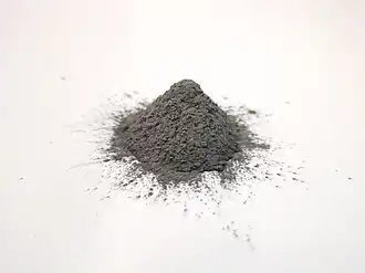 Визуальный вид порошка карбонильного железа