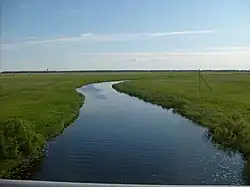 Каргат, вид с моста федеральной трассы М51