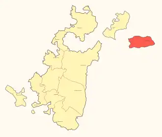 Яланский кантон на карте