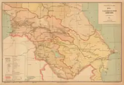 Карта Закавказской железной дороги, 1937 год