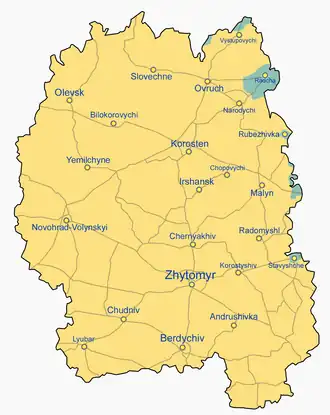 Житомирская область:
не было оккупировано с 24 февраля 2022 г.
возвращена под контроль Украины