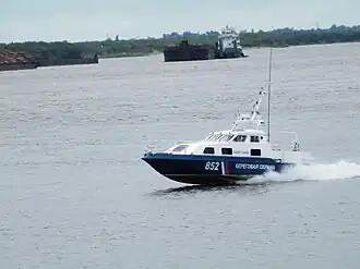 Пограничный сторожевой катер.