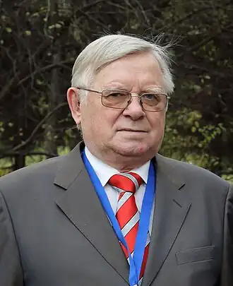 Юрий Кирюшин на открытии V(XXI) Всероссийского археологического съезда (Барнаул, 2017)