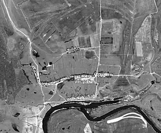 Спутниковая съёмка деревни Колодежи. 1972 год