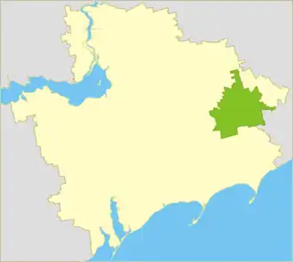 Бельмакский район на карте