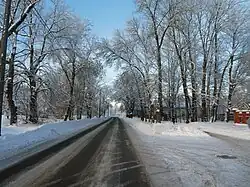 Вид от улицы Лермонтова в сторону проспекта Ленина