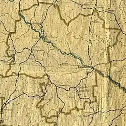 Карта Кременчугской губернии, 1921 год