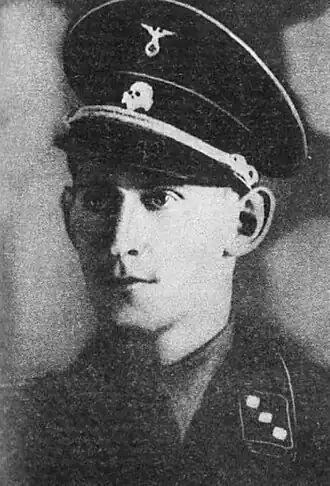 Курт Кристман в форме унтерштурмфюрера (фотография сделана с 1935 по 1937 год)