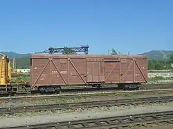 Крытый вагон Сахалинской железной дороги