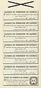 Неоплаченные купоны на получение дивидендов за 1915—1921 годы, оборот.