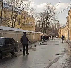 Лаврский проезд, вид с пл. Александра Невского