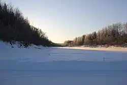 Ледовая переправа в среднем течении