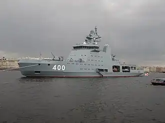 Головной корабль «Иван Папанин» в Санкт-Петербурге 30 июля 2024 года.