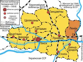 Ленинский район на карте