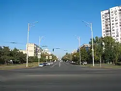 начало Лесного проспекта, примыкание к Братиславской улице