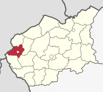 Ломжинский район на карте