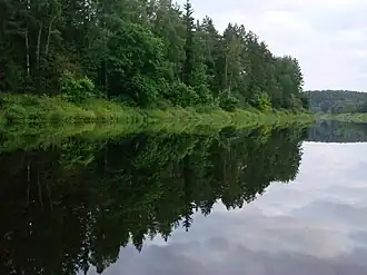 Река Луга перед Гостятино