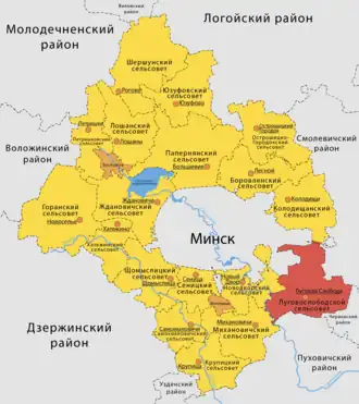 Луговослободской сельсовет на карте