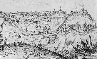 Любечский замок в XVII веке