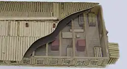 Макет типового барака первостроителей города