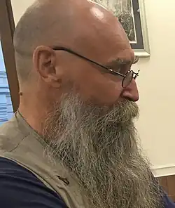 Пётр Александрович Маслов на презентации книги Сергея Ковальчука "Индонезия. Территория вековых традиций" в книжном магазине "Библио-Глобус" 30 августа 2019 г. в Москве.