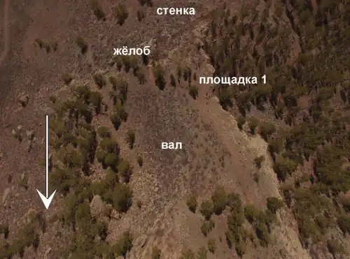 Первая площадка (вид сверху)