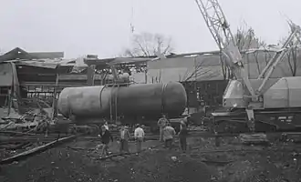 Место взрыва в мае 1989 года