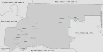 Молчановский район на карте