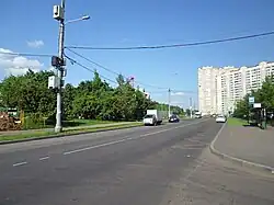 Лебедянская улица вблизи дома 32, вид на восток