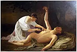 В. Навозов. Святая Ирина вынимает стрелы у Святого Себастьяна