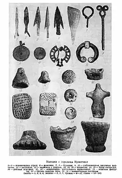 Находки с городища Кузнечики