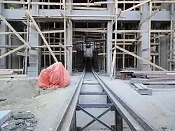 Нижняя станция и начало дороги