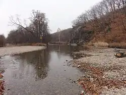 Нижний брод на Монастырке (дорога Рудная Пристань — Зеркальное)