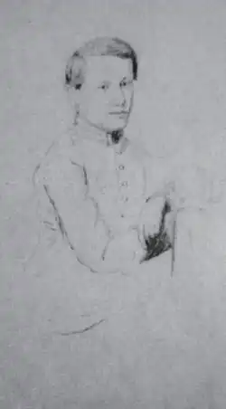 Николай Чайковский. Портрет брата в мундире Императорского училища правоведения. РНММ. Инв. № 532 / IV