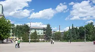 Центральная площадь города — Советская площадь.
