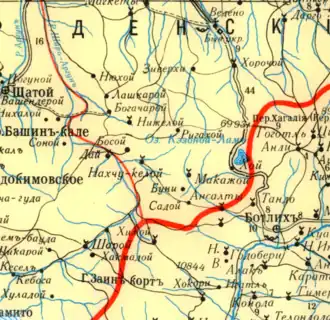 Нюхой на карте 1903 года