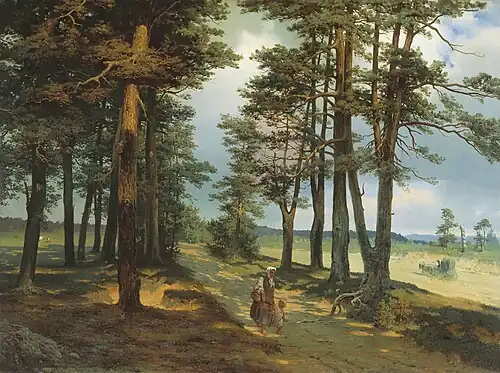 Дорога в окрестностях Петербурга. 1840-еТретьяковская галерея