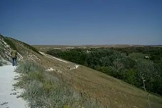 Вид с меловой горы