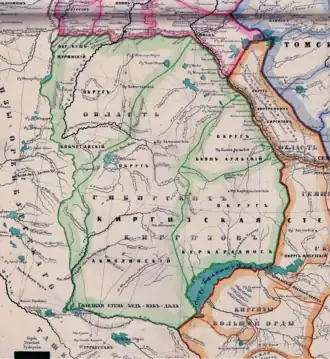 Каркаралинский внешний округ на карте